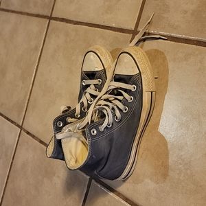 Blue, High-top converse